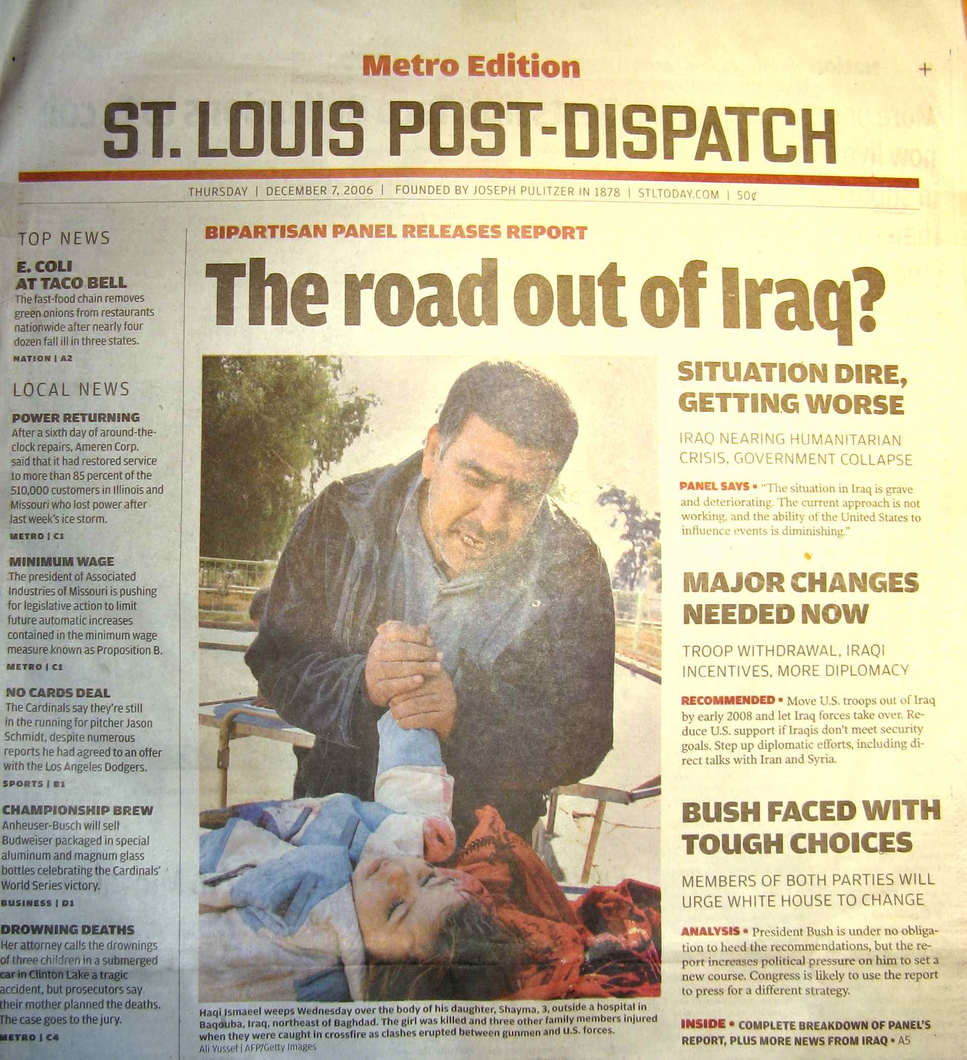How to acquiesce in a national catastrophe: a case study featuring the St. Louis Post-Dispatch